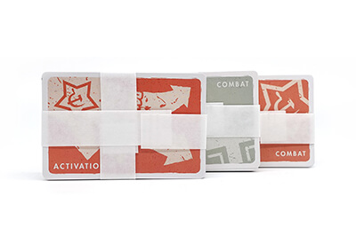 three war game card decks