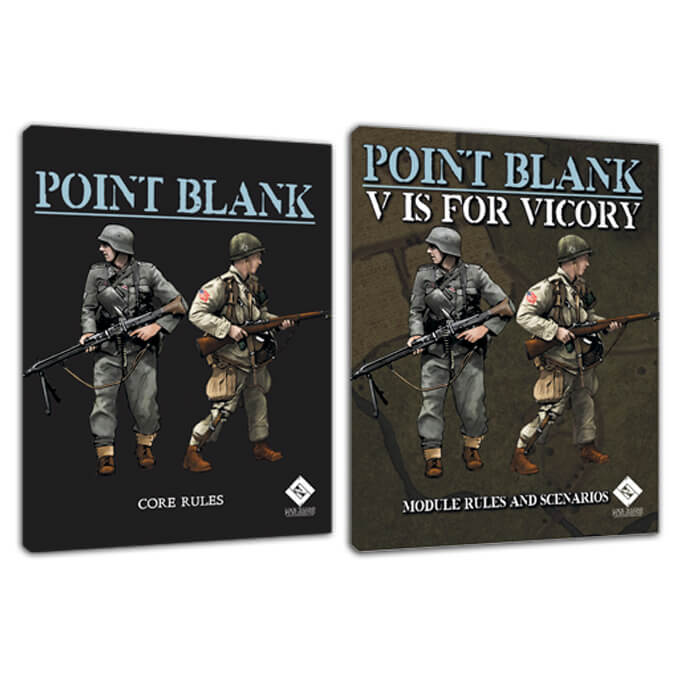 Point Blank V is for Victory rule and scenario books