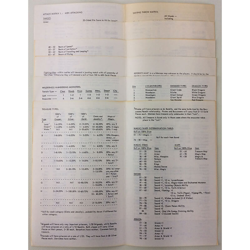 rare dnd woodgrain box set